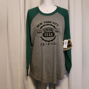 NEW! Friends Central Perk New York City Raglan Tee